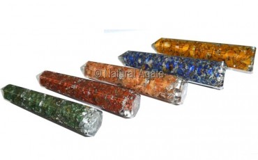 Orgone Assorted Gemstone Obelisk