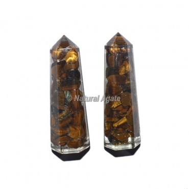 Tiger Eye Orgone Obelisk Point