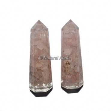 Rose Quartz Orgone Obelisk Point