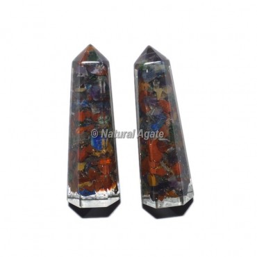 7 Chakra Orgone Obelisk Point