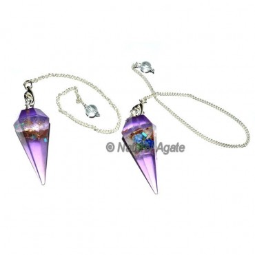 Orgone Amethyst Pendulums