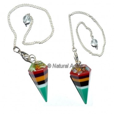 Multi Colour Organite Pendulum