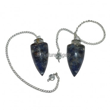 Sodalite Plane Orgone Pendulum