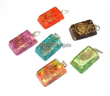 Orgone Mix Ractangle Pendants