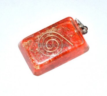 Orgone Carnellain Ractangle Pendants