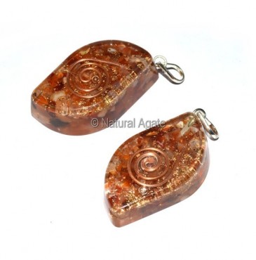 Orgone Carnellian Eye Pendants