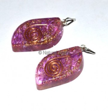 Orgone Amethyst Eye Pendants