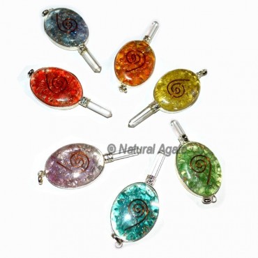 Mix Orgone Oval Pencil Pendants