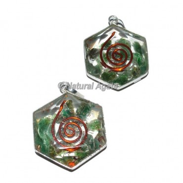 Green Aventurine David Star Pendants