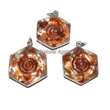 Carnelian David Star Pendants