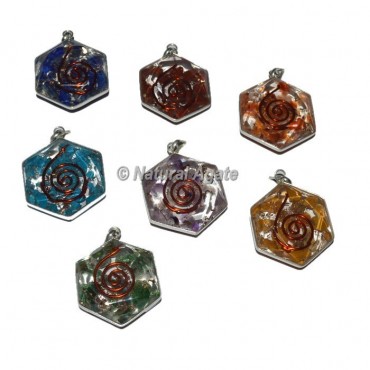 Mix Stone David Star Orgone Pendants