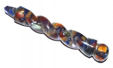 Chakra Twisted Orgone Healing Wands