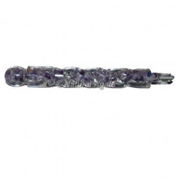 Amethyst Spiral Orgone Healing Wand