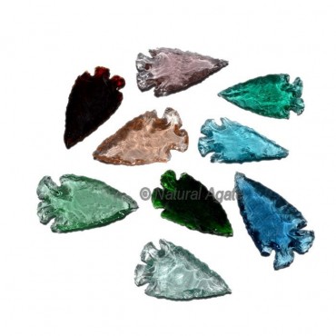 Multi Heart Glass Arrowheads