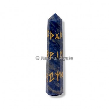 Lapis Lazuli Engraved Obelisk Tower