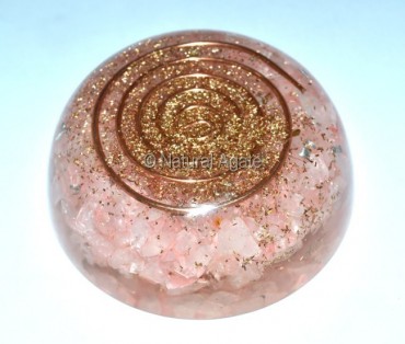 Orgone Rose Quartz Dome