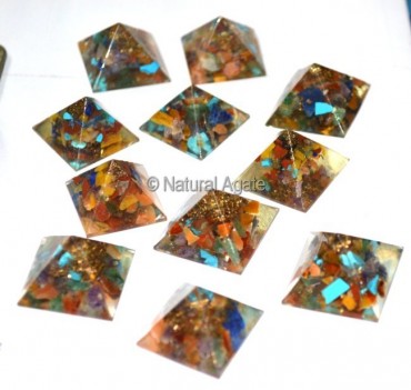 Orgone Chakra pyramids 1 Inches