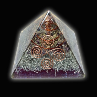 Amethyst With More Copper Orgone Pyramid