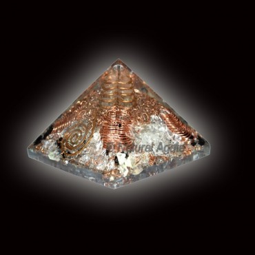 Crystal Quartz With Points Orgone Pyramid