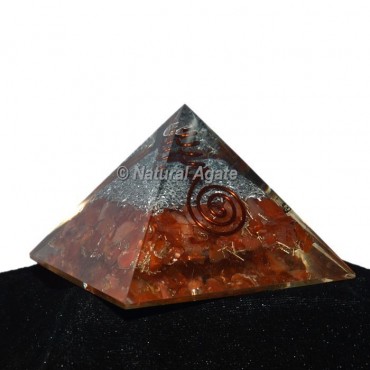 Carnelian Orgonite Pyramid