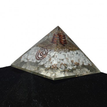 Howlite Orgonite Pyramid