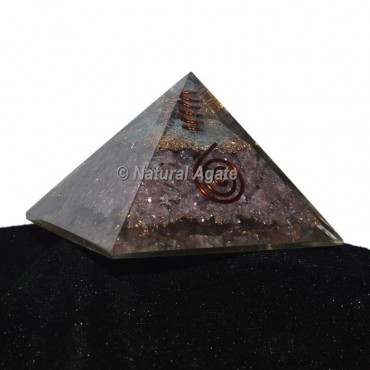 Lepidolite Orgonite Pyramid