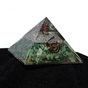 Ruby Zeosite Orgonite Pyramid