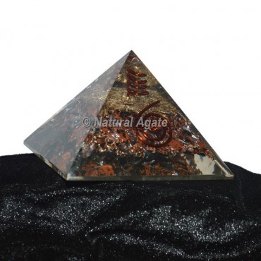 Mahagoni Obsidian Orgonite Pyramid