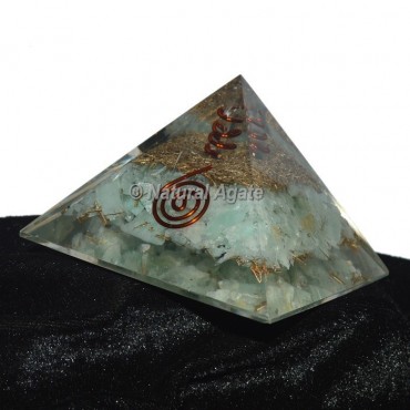 Green Fluorite Orgonite Pyramid