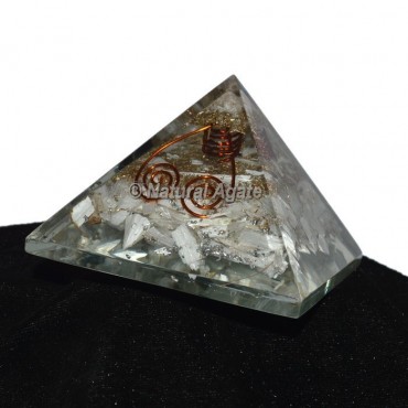 Selenite Orgonite Pyramid