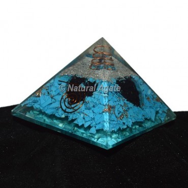 Turquoise Orgonite Pyramid