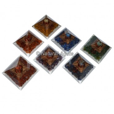 Seven Chakra Mini Pyramid Set