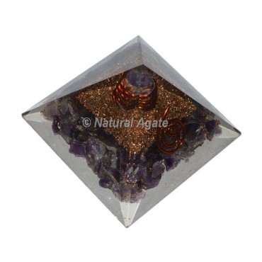 Amethyst Orgonite Pyramid