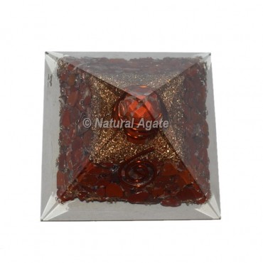 Red Jasper Orgone Pyramid