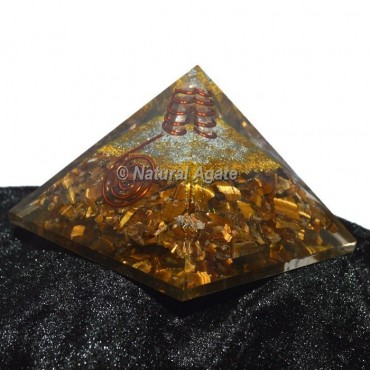 Tiger Eye Orgone Pyramid