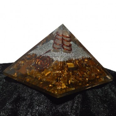 Tiger Eye Orgone Pyramid