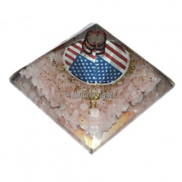 Orgone Rose Quartz Pyramid