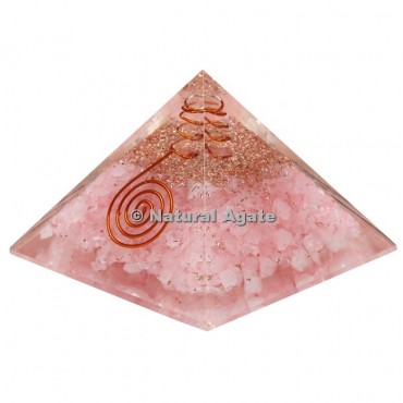 Rose Quartz Orgone Pyramid