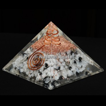 Rainbow Moonstone Orgone Pyramid