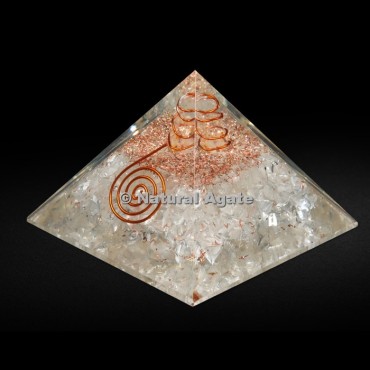 Crystal Quartz Orgone Pyramid