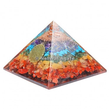 Seven Chakra Orgone Pyramid