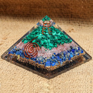 Mix Stone Orgonite Pyramids
