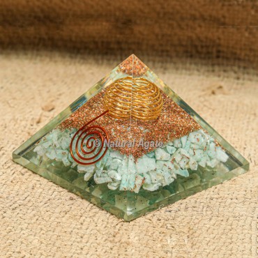 Amazonite Orgonite Protection Pyramid