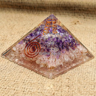 RAC with Crystal Point Orgonite Protection Pyramid