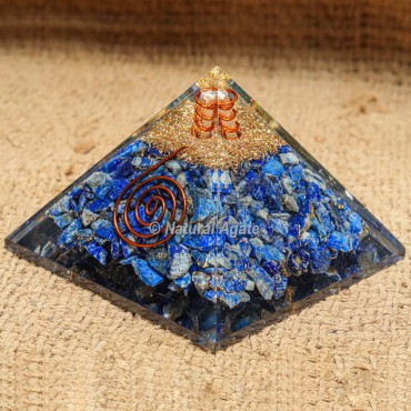 Lapis Lazuli Orgonite Protection Pyramid