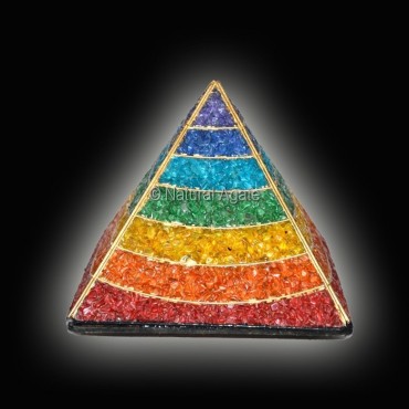 Orgone Energy Chakra Night Lamp Pyramids