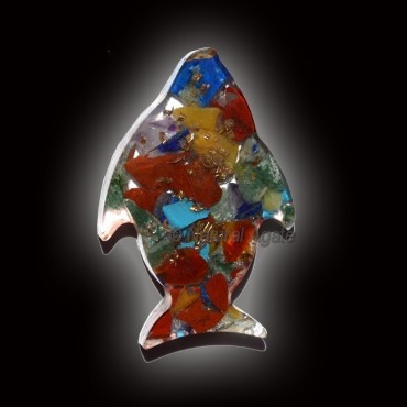 Orgone Fish Shape Seven Chakra Paper Weight