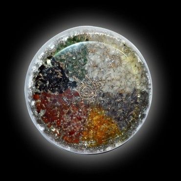 Orgone Eight Planet Round Vastu Plates