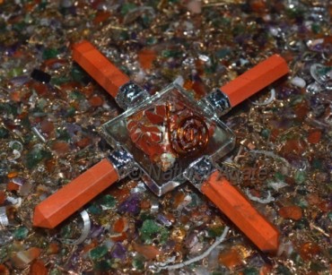 Red Jasper Pyramid Orgone Energy Generator