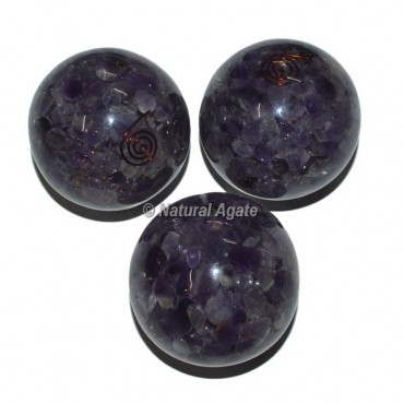 Amethyst Orgone Sphere